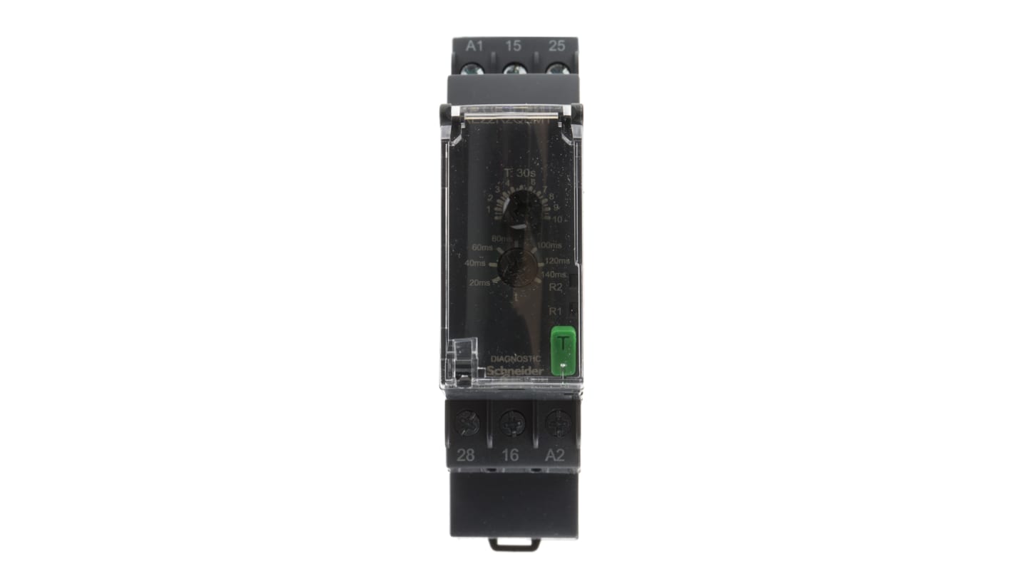 Schneider Electric Harmony Time Series DIN Rail Mount Timer Relay, 380 → 415V ac, 2-Contact, 0.3 → 30s,