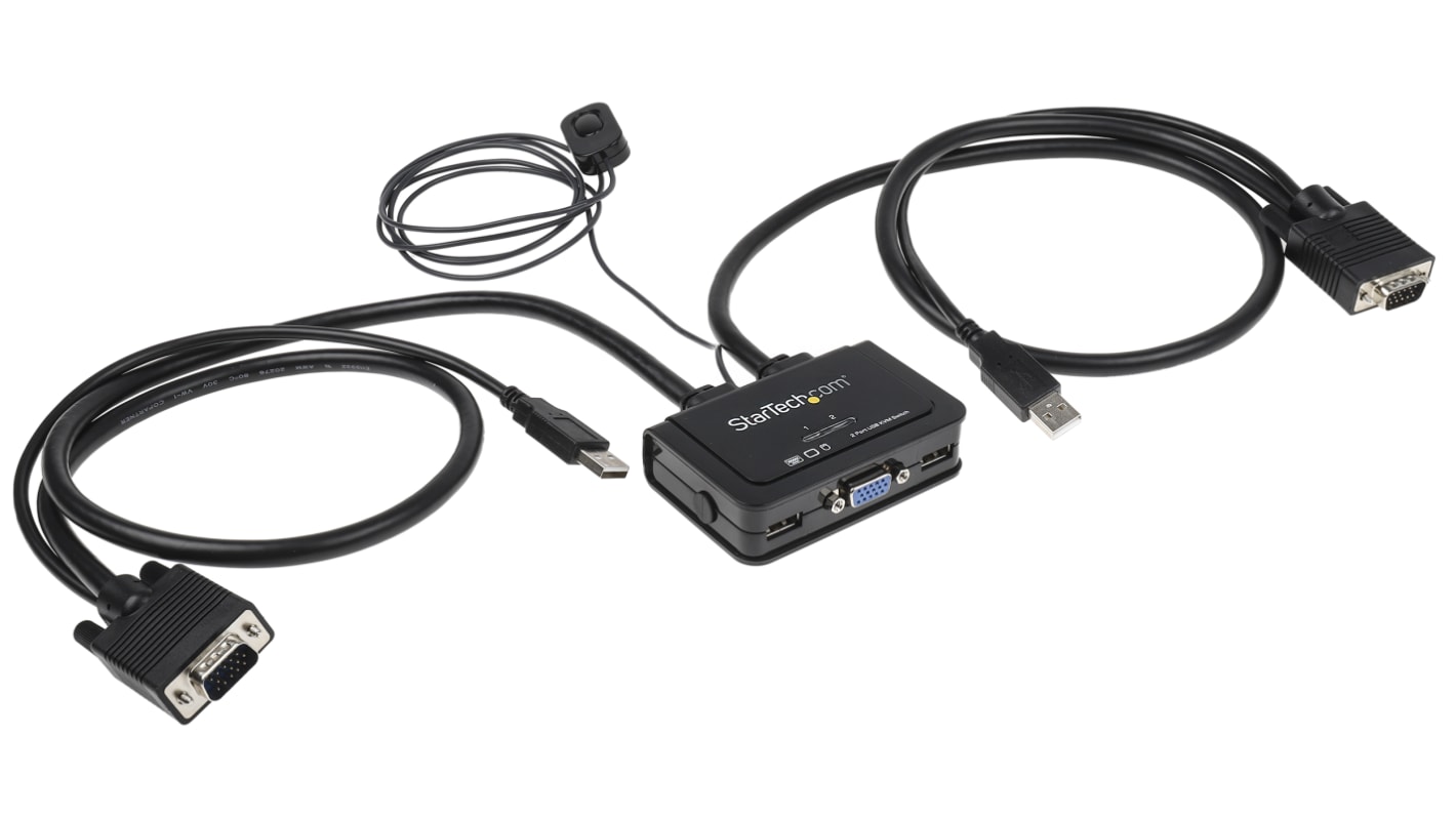 Switch KVM Sin audio StarTech.com, 2 puertos USB 1 1 VGA