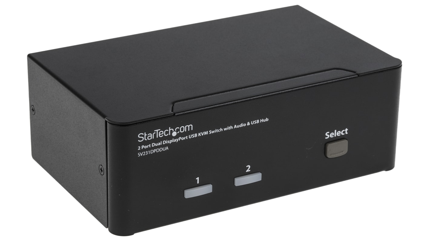 Switch KVM 3,5 mm stereo StarTech.com SV231DPDDUA porte = 2 USB 2 2 DisplayPort