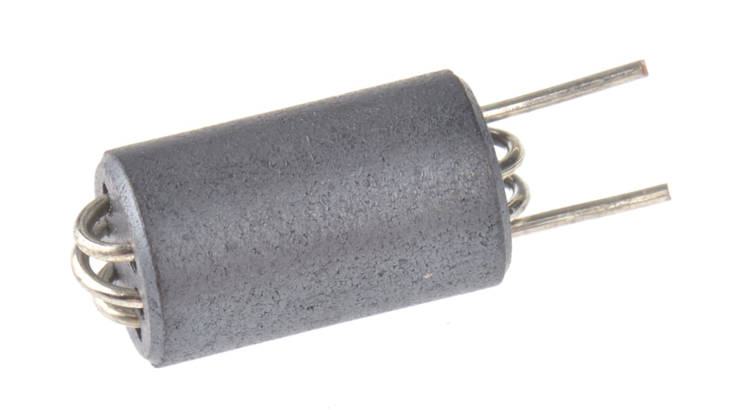 Wurth Elektronik Ferrite Bead, 6 (Dia.) x 10mm (Radial), 920Ω impedance at 25 MHz, 961Ω impedance at 100 MHz