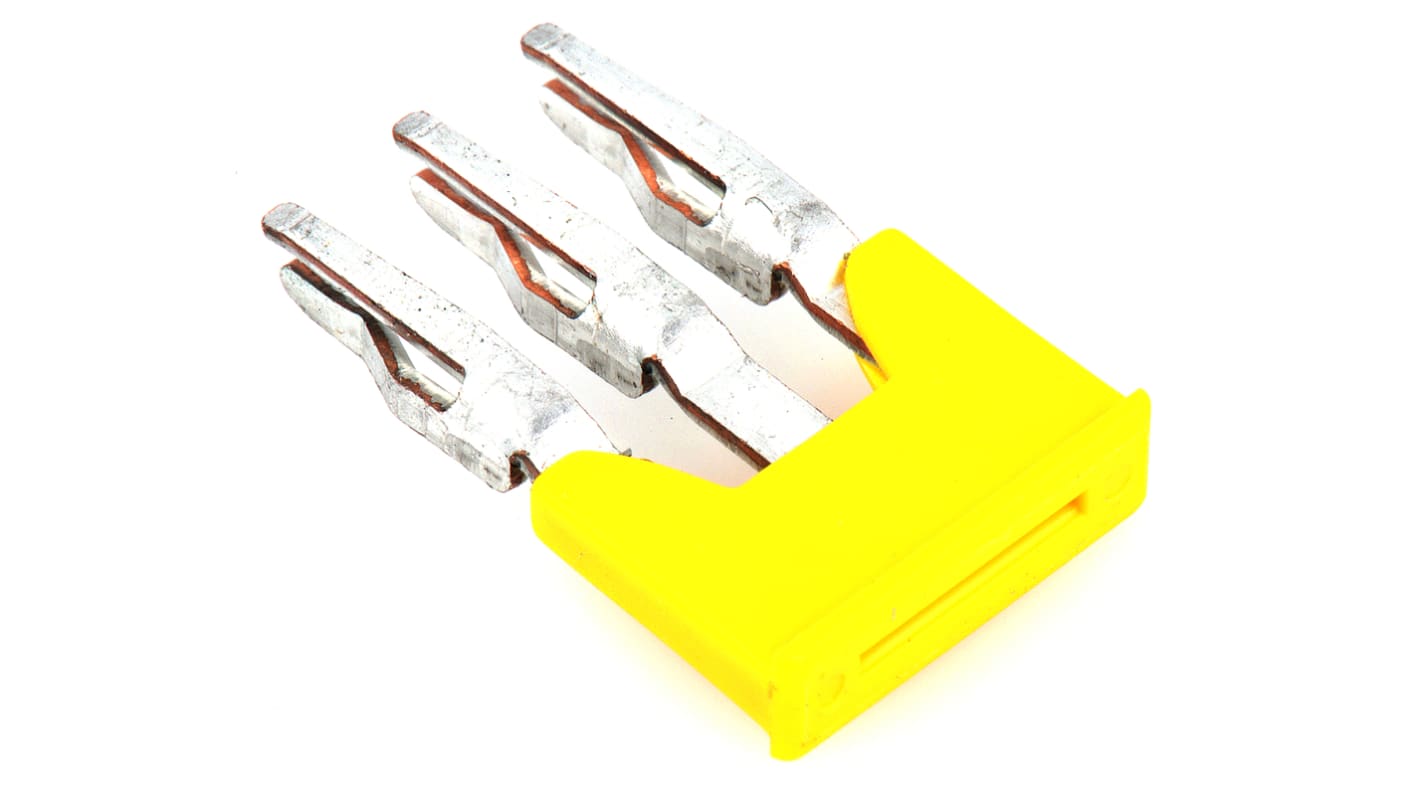 RS PRO 3 Way Plug in Cross Connector for Use with 2.5 mm Spring Terminals