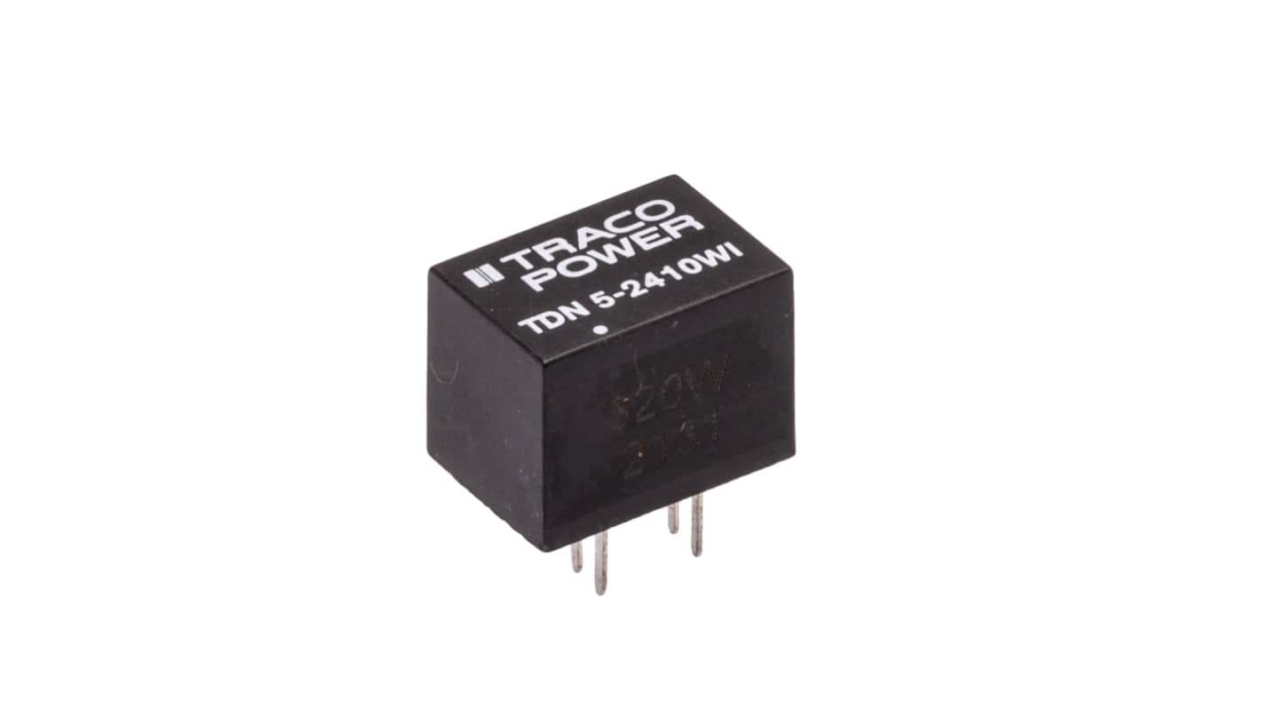 TRACOPOWER TDN 5WI DC-DC Converter, 3.3V dc/ 1A Output, 9 → 36 V dc Input, 3.3W, PCB Mount, +75°C Max Temp -40°C