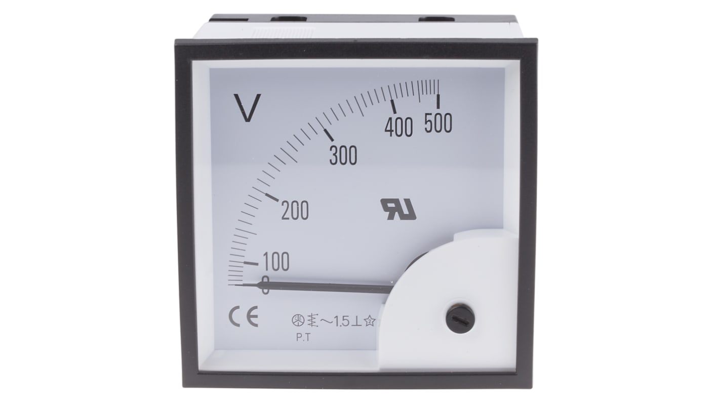 Voltmetro analogico in c.a. RS PRO, foro da 92 x 92 mm