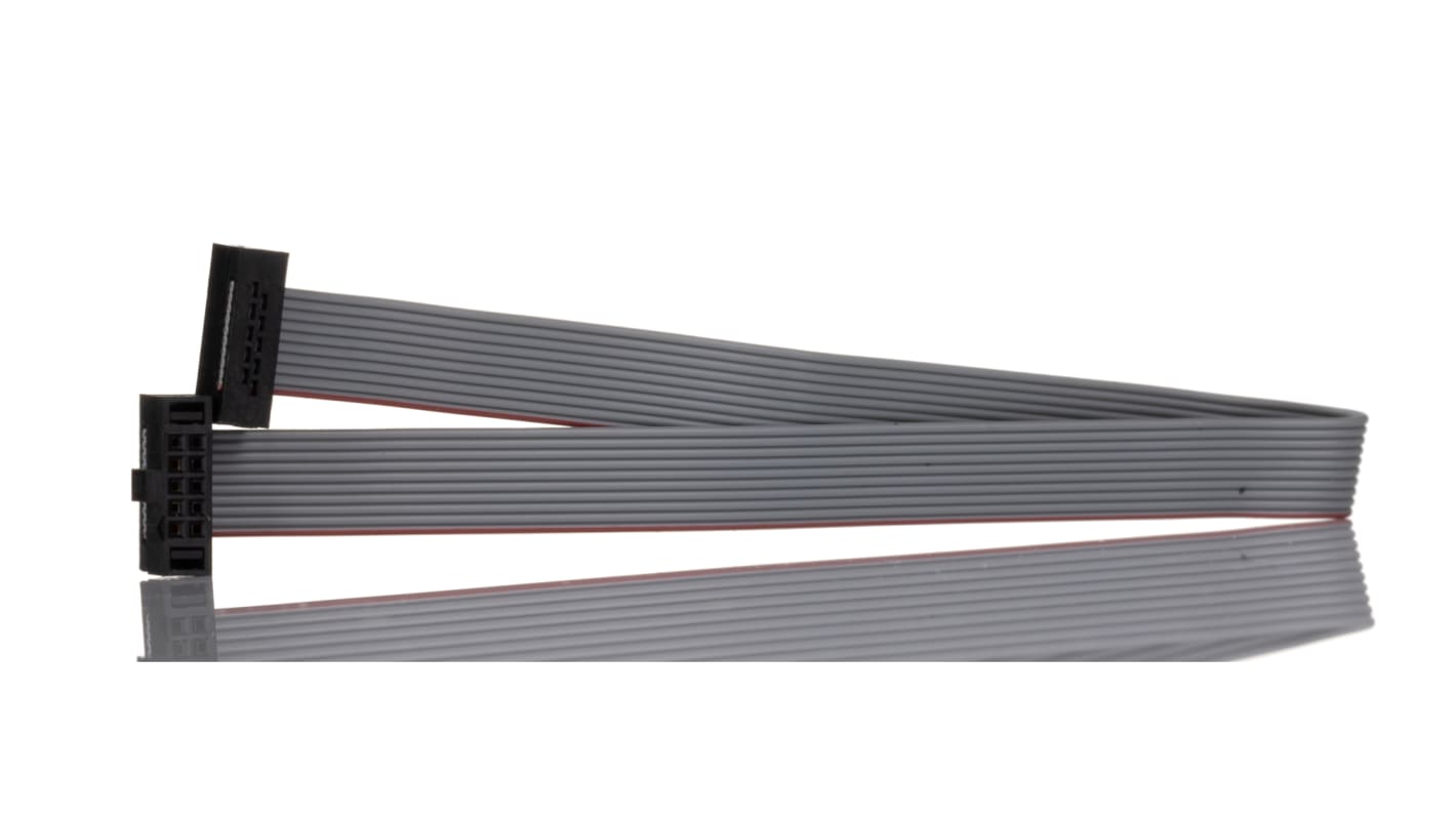 Samtec FFSD Series Flat Ribbon Cable, 10-Way, 1.27mm Pitch, 150mm Length, Tiger Eye IDC to Tiger Eye IDC