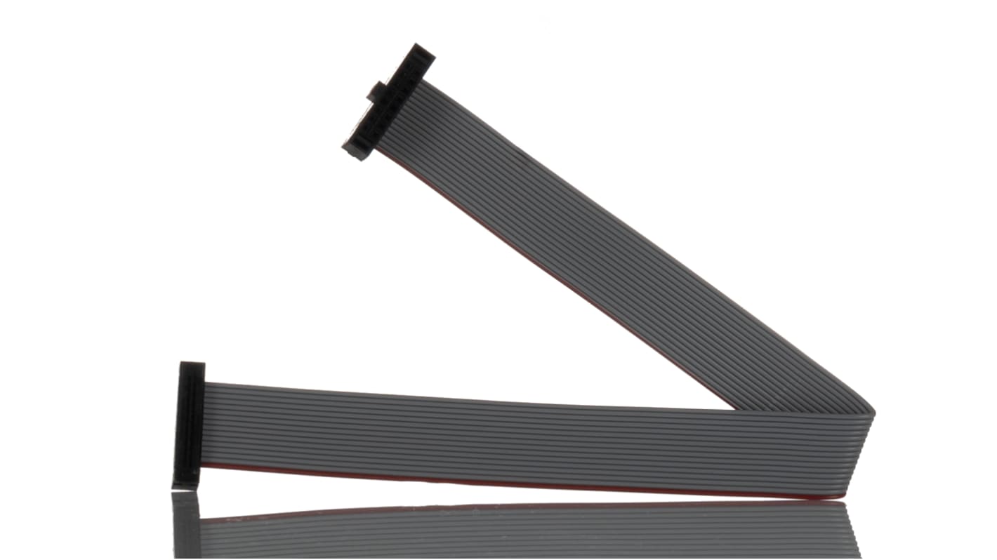 Samtec FFSD Series Flat Ribbon Cable, 16-Way, 1.27mm Pitch, 150mm Length, Tiger Eye IDC to Tiger Eye IDC