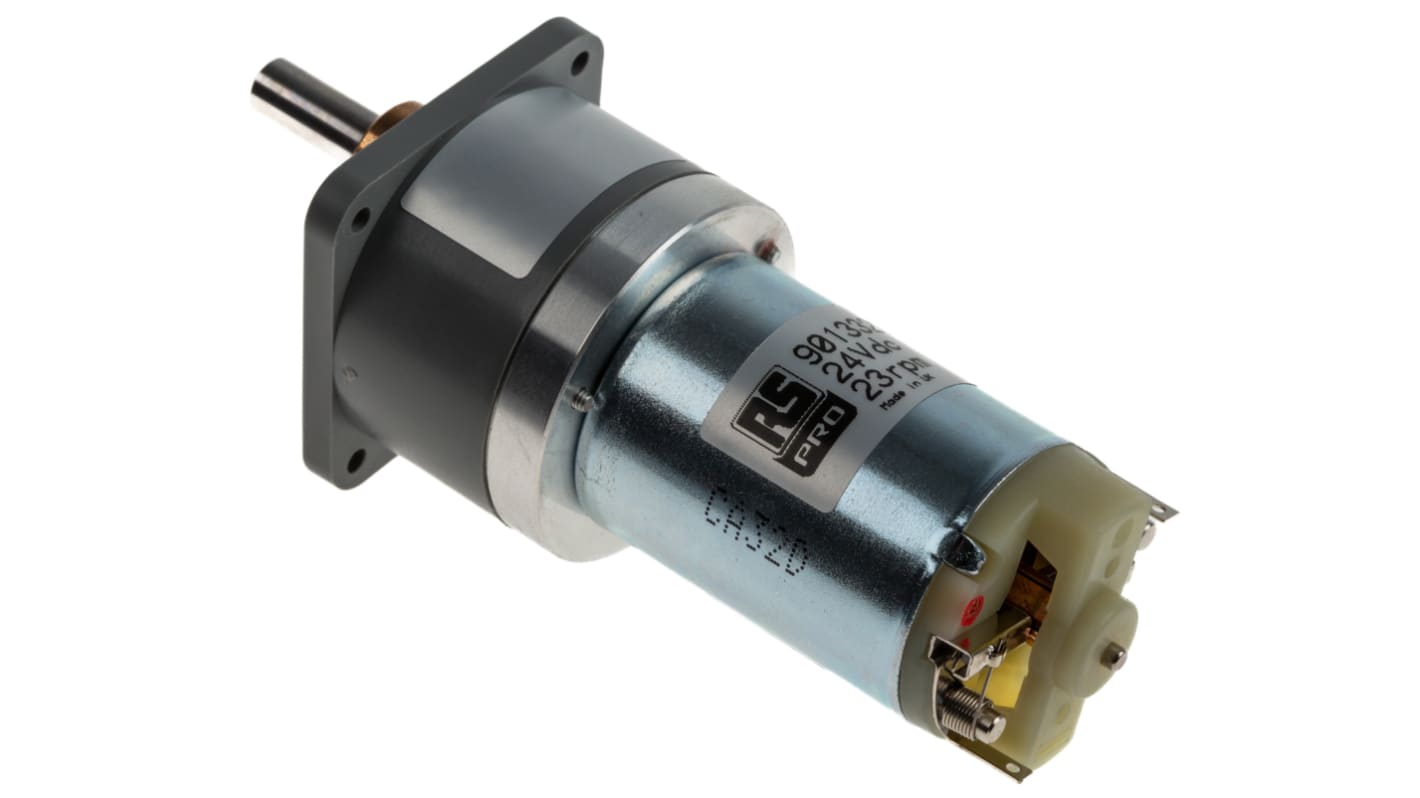 Motorreductor DC RS PRO, 24 V dc, 23 rpm, par máx. 600 mNm, Ø de eje 6mm