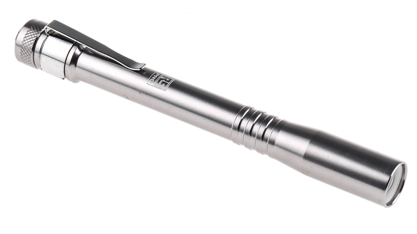 RS PRO LED手电筒, 9 lm, LED, AAA电池, 灰色