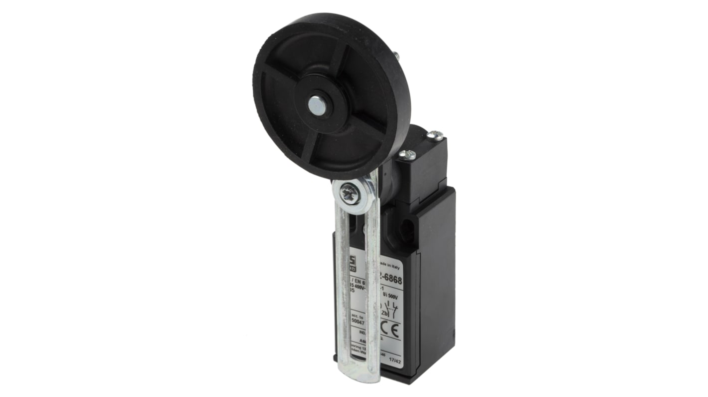 Final de carrera con Palanca de rodillo ajustable RS PRO, DPST, NA/NC, 400V, 10A, IP65