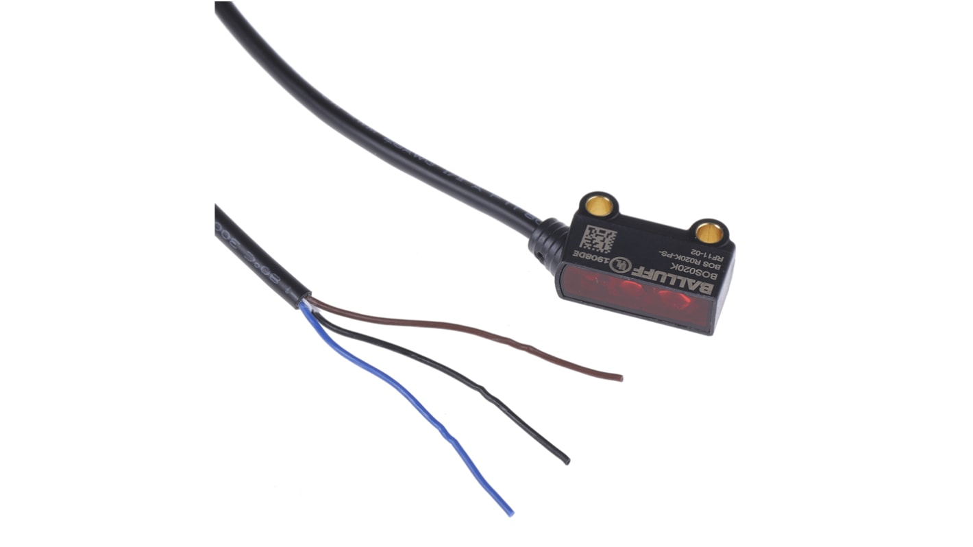 Rs-Online Sensore fotoelettrico Rettangolare BALLUFF a diffusione rilevamento 1 mm → 30 mm uscita PNP