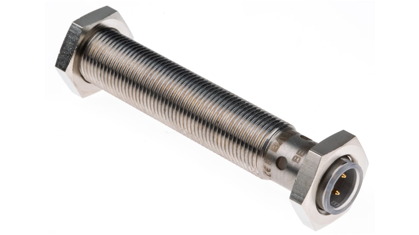 BALLUFF Inductive Barrel Proximity Sensor, M12, 2 mm Detection, PNP NO/NC, 10 → 30 V dc