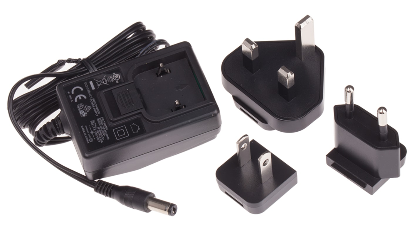 RS PRO Steckernetzteil AC/DC-Adapter 6W, 100V ac, 9V dc / 670mA, Universal-Stecker