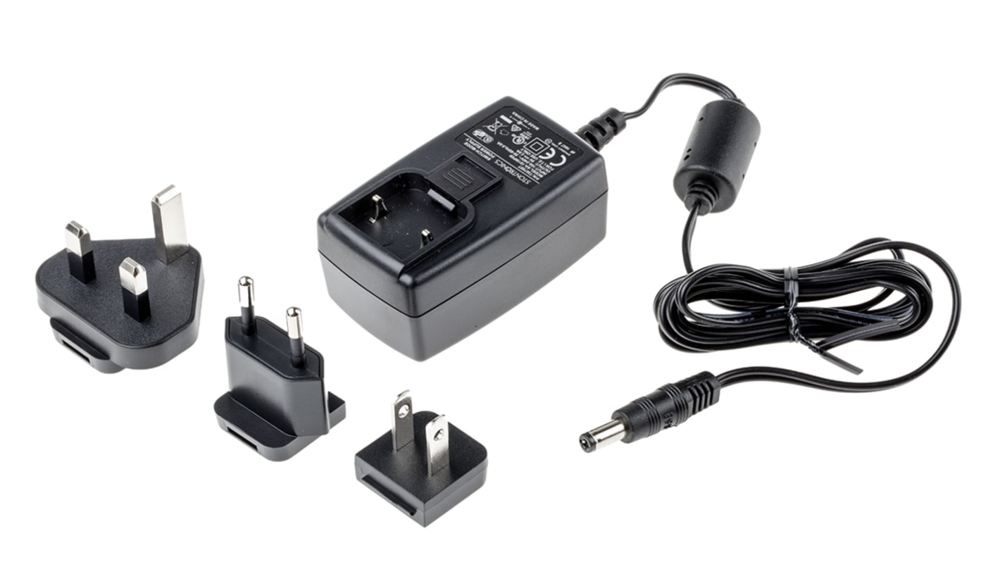 Adattatore AC/DC Adattatore ca/cc RS PRO 9V cc, 2A, spina Spina Europa, Regno Unito intercambiabile, Stati Uniti