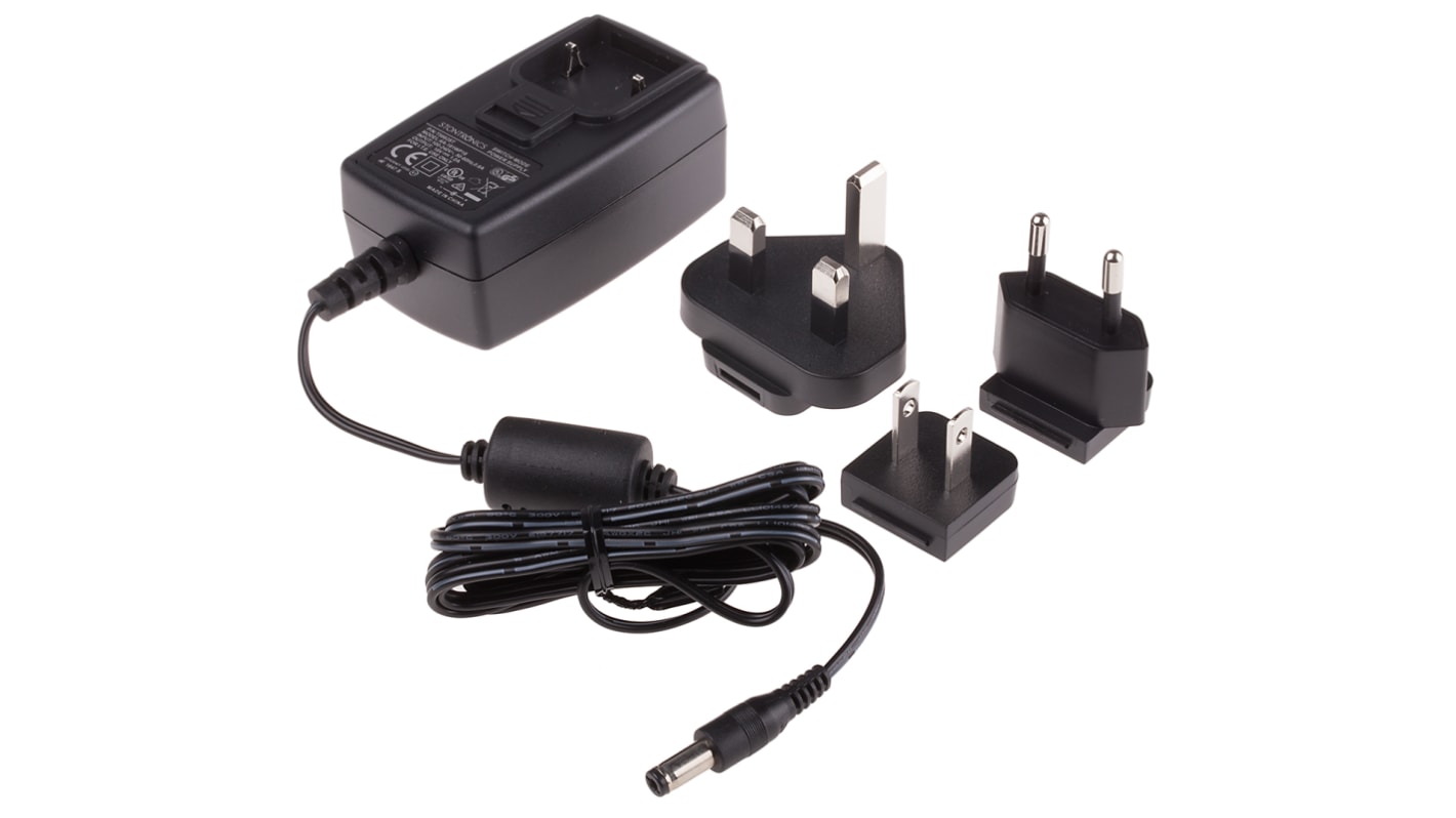 RS PRO Steckernetzteil AC/DC-Adapter 18W, 100V ac, 18V dc / 1A, Universal-Stecker