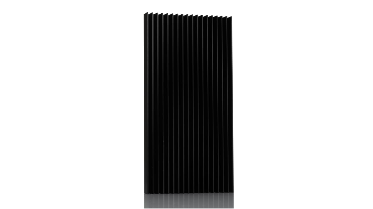 RS PRO Heatsink, Universal Rectangular Alu, 0.48°C/W, 200 x 100 x 15mm, PCB Mount