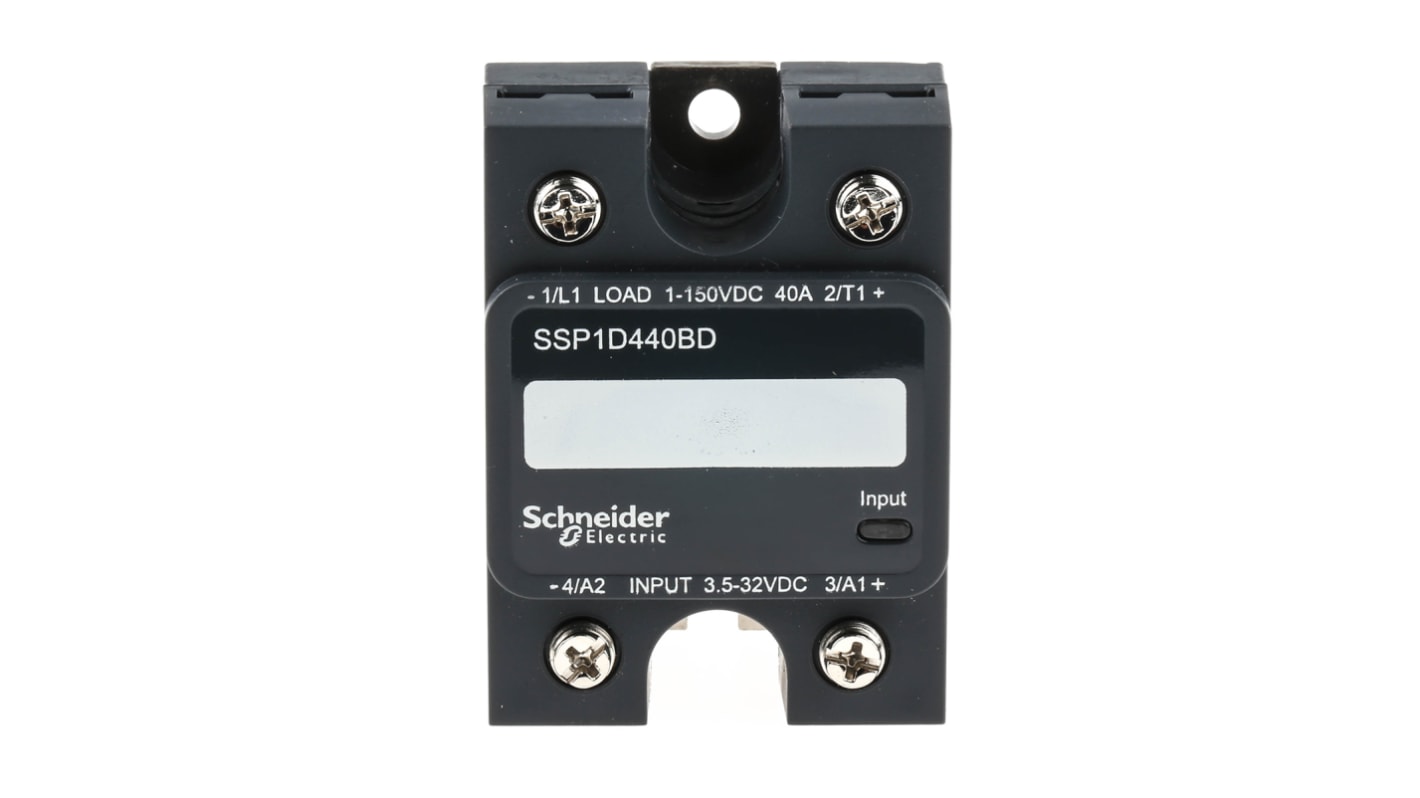 Schneider Electric Harmony Relay Series Solid State Relay, 40 A Load, Panel Mount, 150 V dc Load, 32 V dc Control