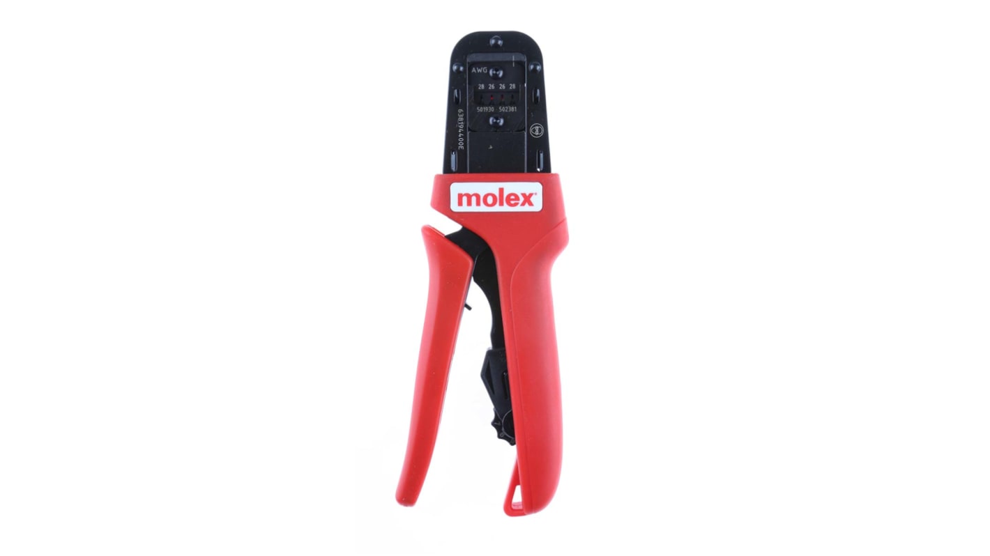 Molex 圧着工具, ワイヤ寸法：28 → 26AWG, 圧着工具, 207129
