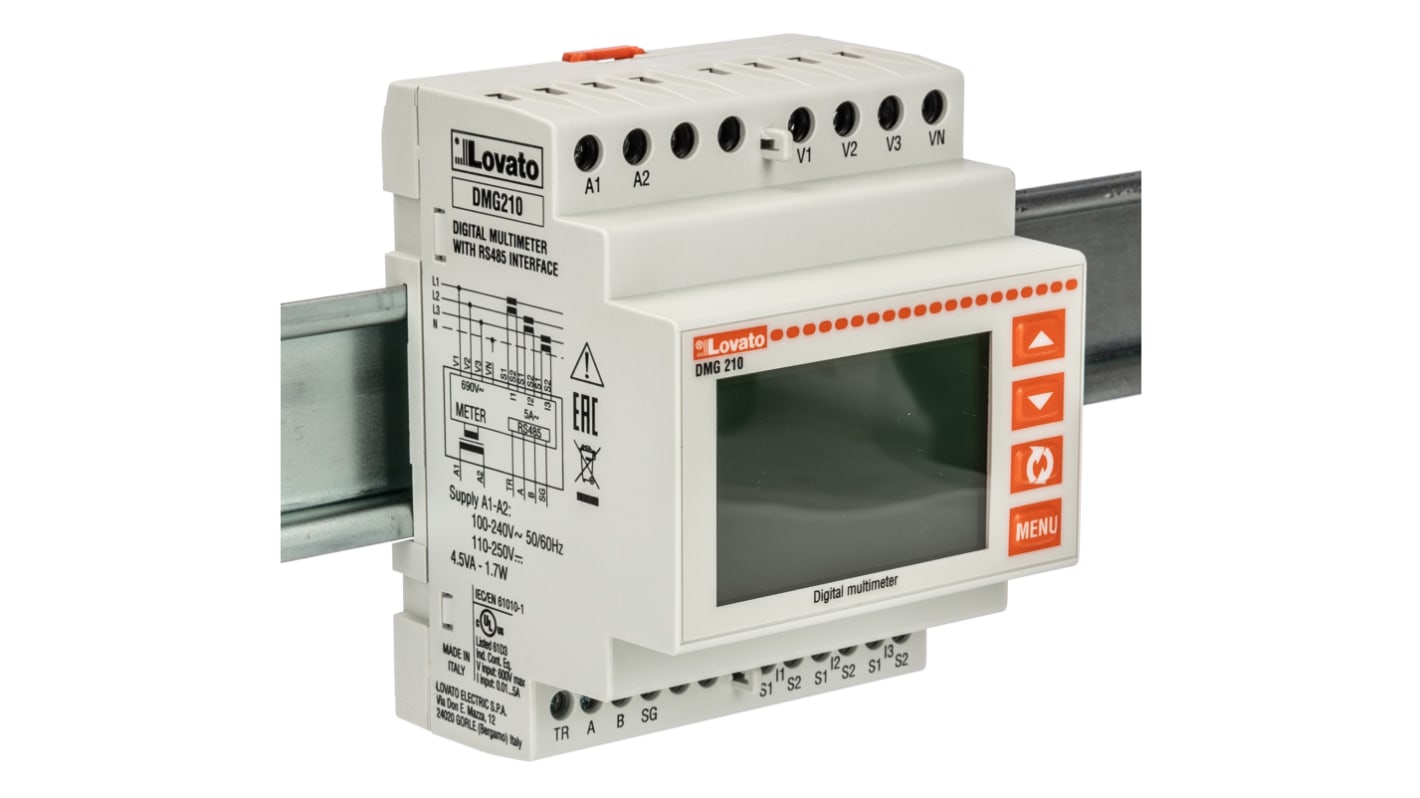Lovato LCD Digital Panel Multi-Function Meter, Type Electronic