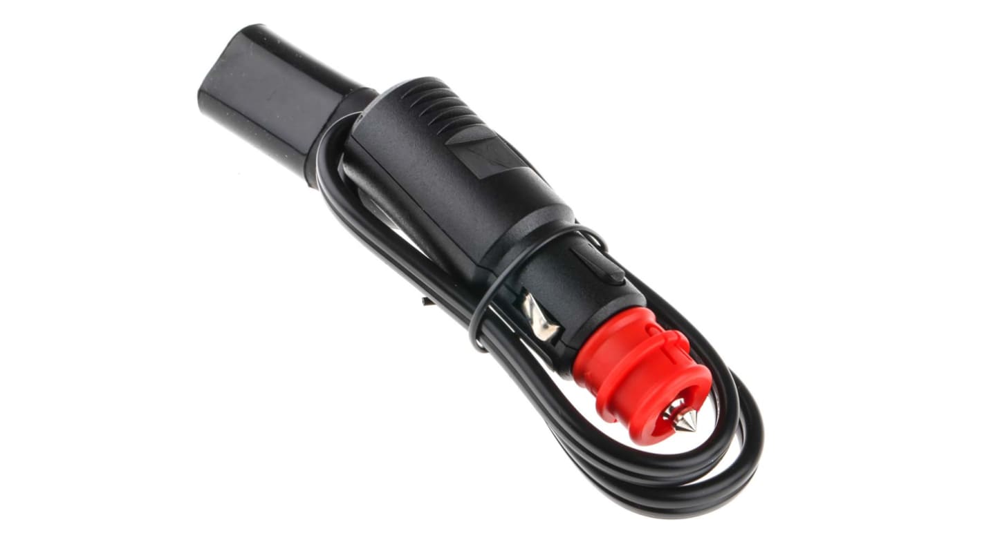 Cavo per caricabatterie TecMate, per Connettore femmina Ø12 mm BIKE/DIN, Ø21 mm AUTO