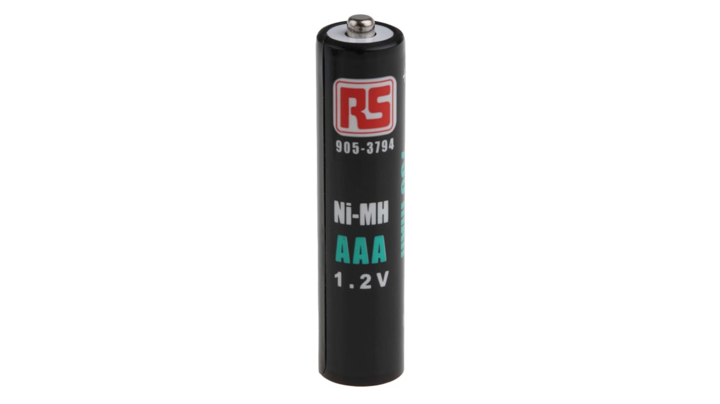 RS PRO AAA-Akku, NiMH, 1.2V, 750mAh, Standard-Anschluss,  geringe Selbstentladung, -10 → +65°C