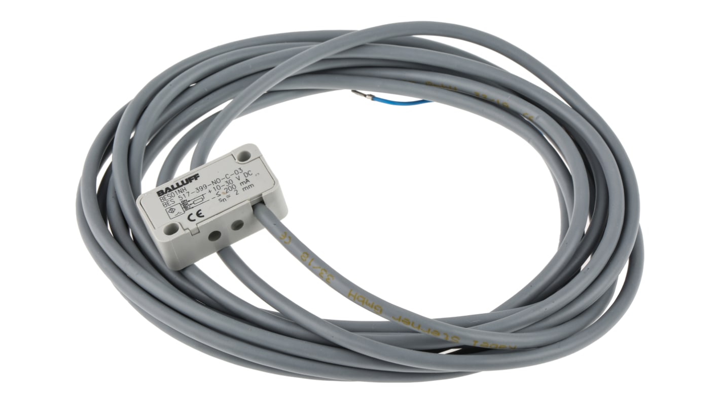 Rs-Online Sensore di prossimità a parallelepipedo BALLUFF rilevamento 2 mm 10 → 30 V c.c