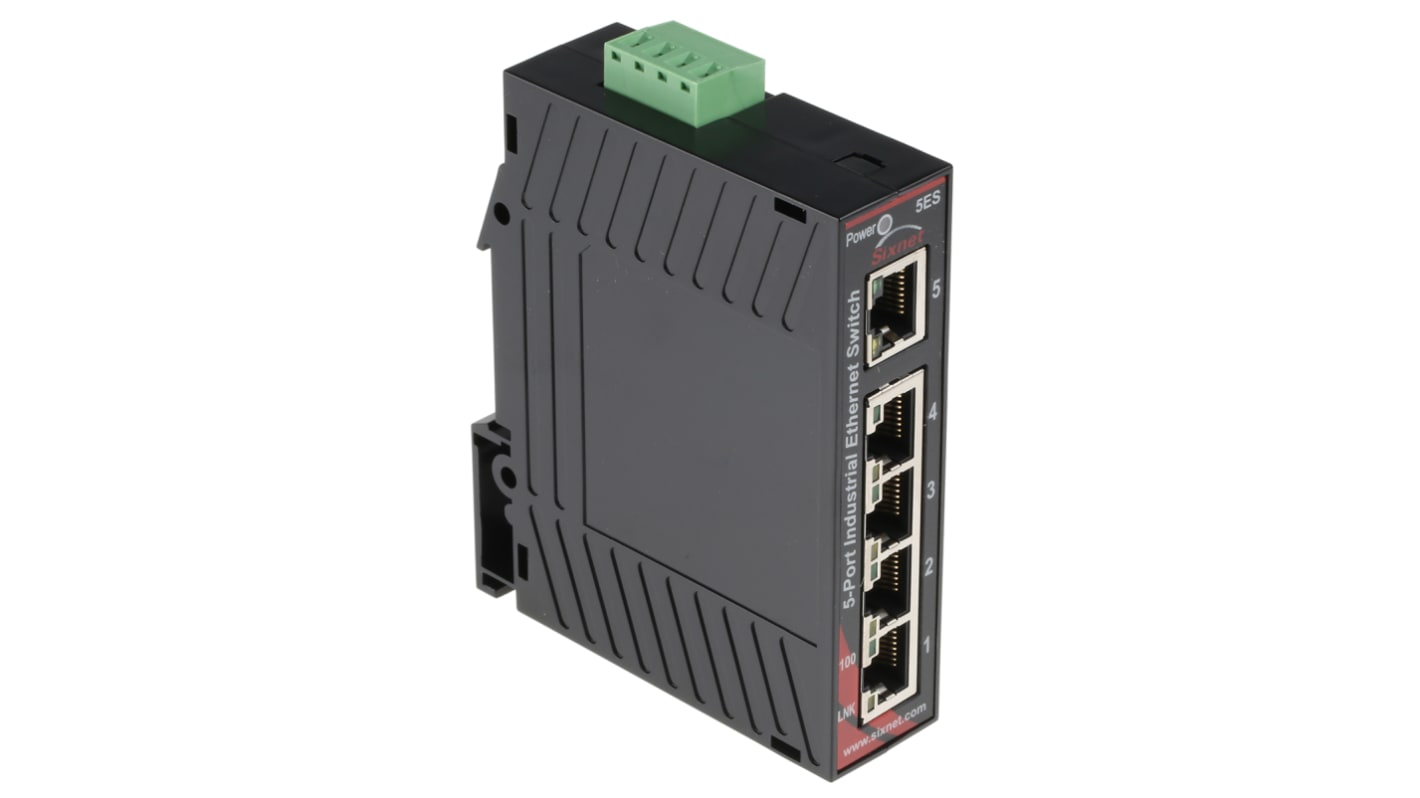 Red Lion Ethernet kapcsoló 5 db RJ45 port, rögzítés: DIN-sín