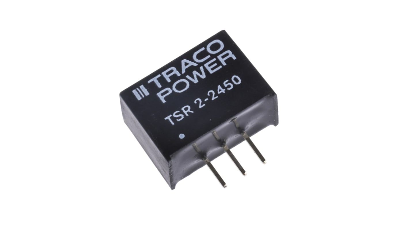TRACOPOWER 开关稳压器, 5V 直流 2A输出, 6.5 → 36V 直流 1mA输入, 通孔安装, SIP, -40°C→+85°C, TSR 2系列