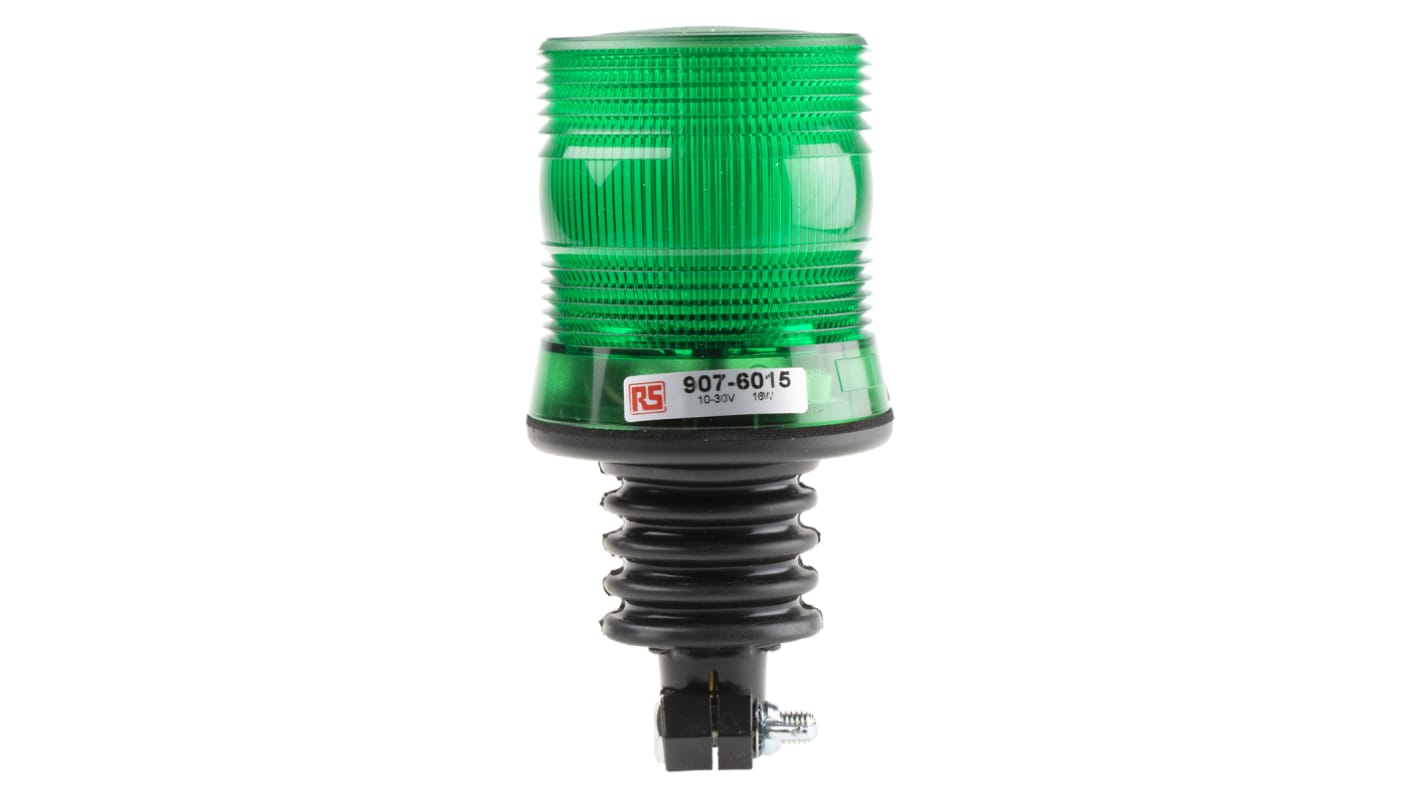 Indicador luminoso RS PRO, efecto Intermitente, LED, Verde, alim. 10 → 100 V DC