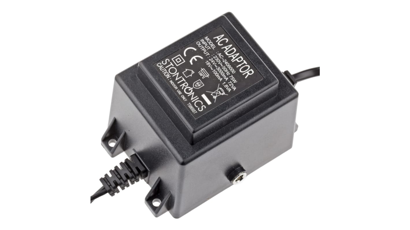 Adattatore ca/ca RS PRO 24V ca, 3A