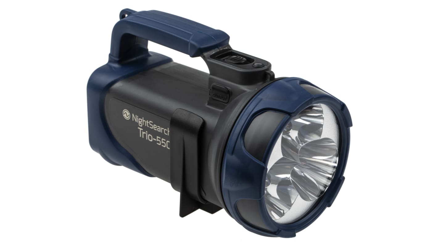 Nightsearcher Akku Hand-Suchscheinwerfer LED / 600 m, UK-Netzstecker