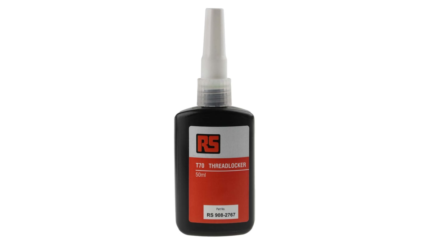 RS PRO T70 Green Threadlocking Adhesive, 50 ml, 12 h Cure Time