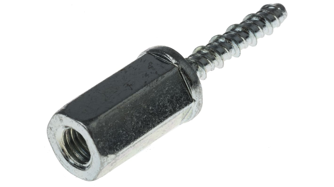 RS PRO Carbon Steel Anchor Bolt M8 x 40mm, 6mm Fixing Hole