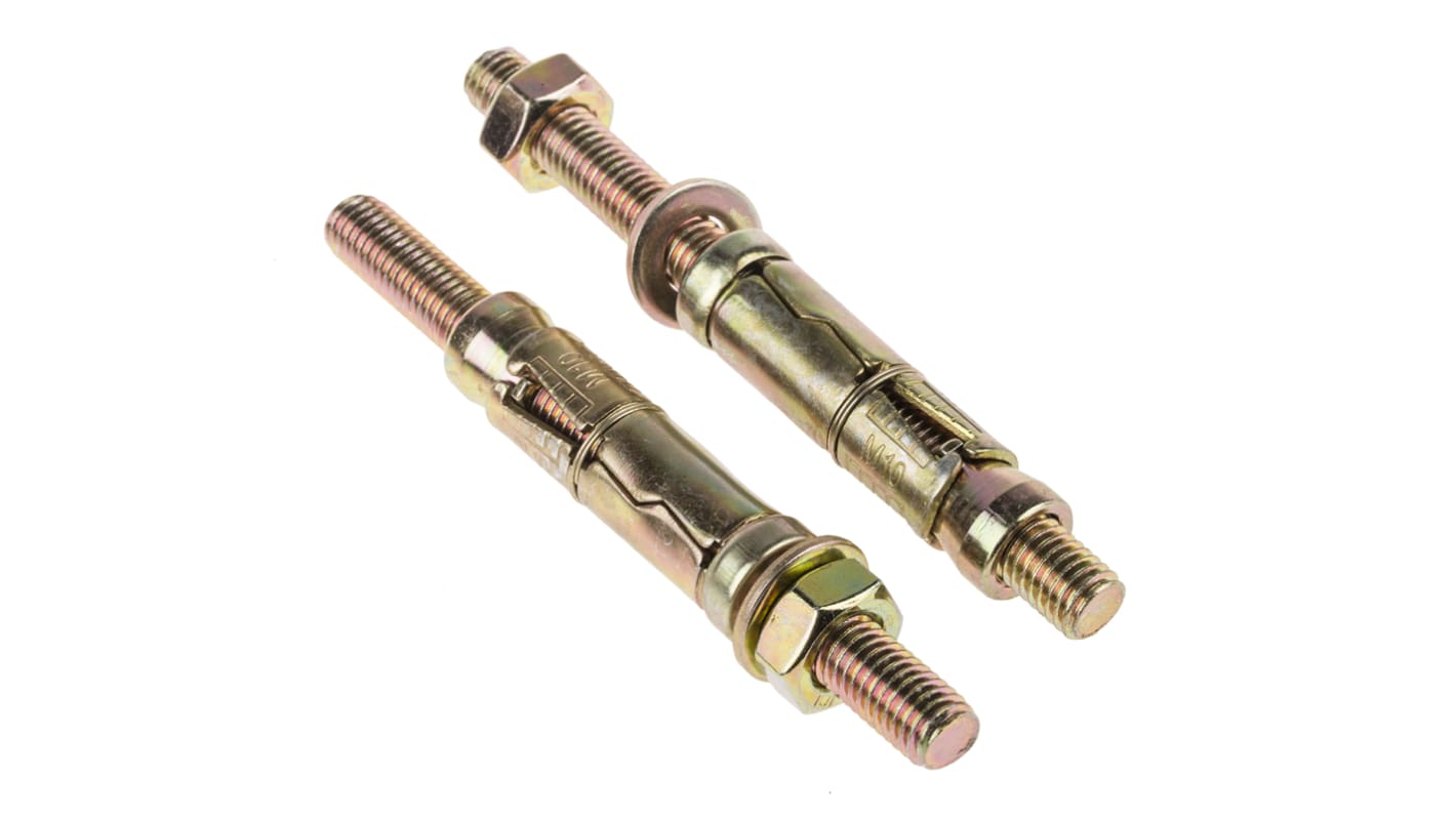 Kotwa z osłoną dł 60mm M10 Stal wysokowęglowa Ø 16mm RS PRO Kotwa rozporowa
