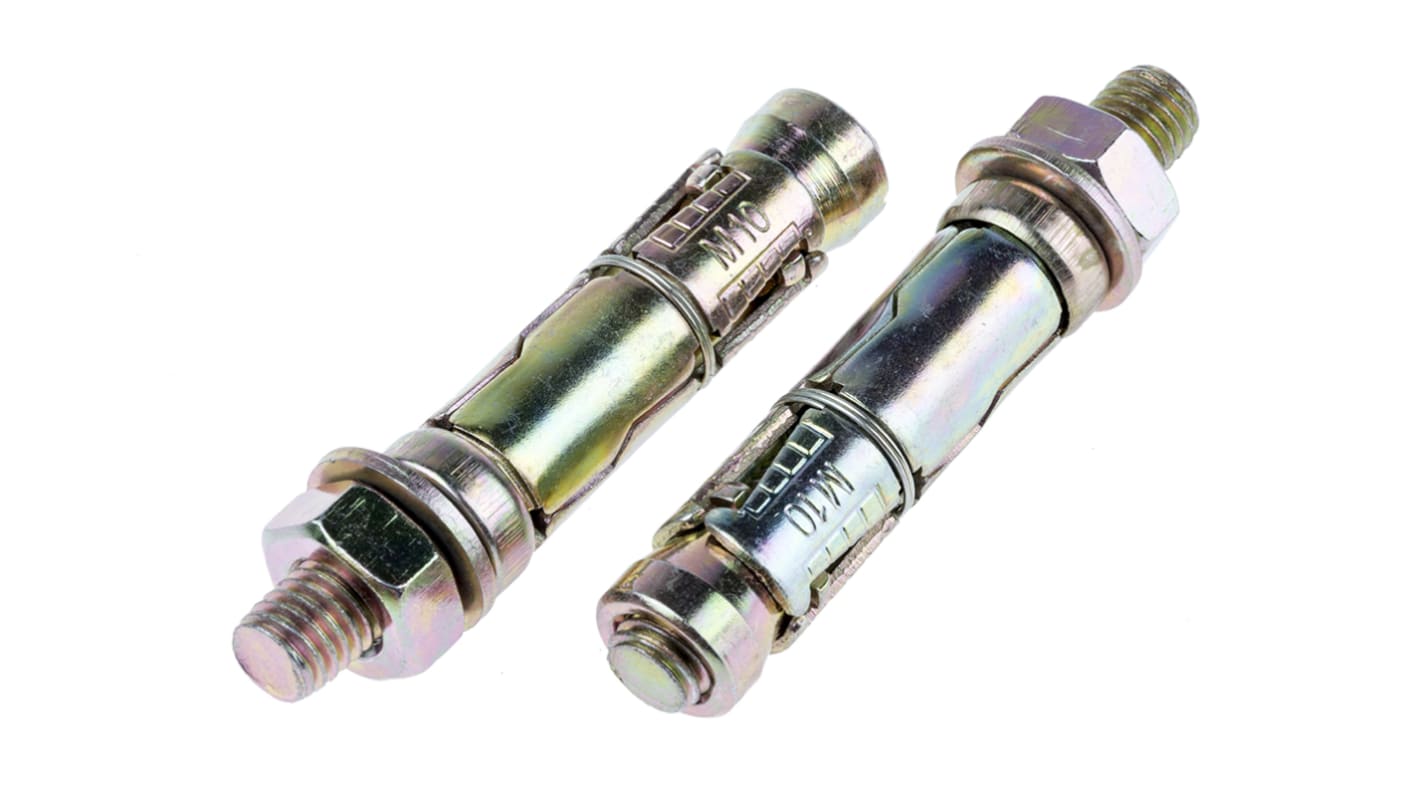 Kotwa z osłoną dł 60mm M10 Stal wysokowęglowa Ø 16mm RS PRO Kotwa rozporowa