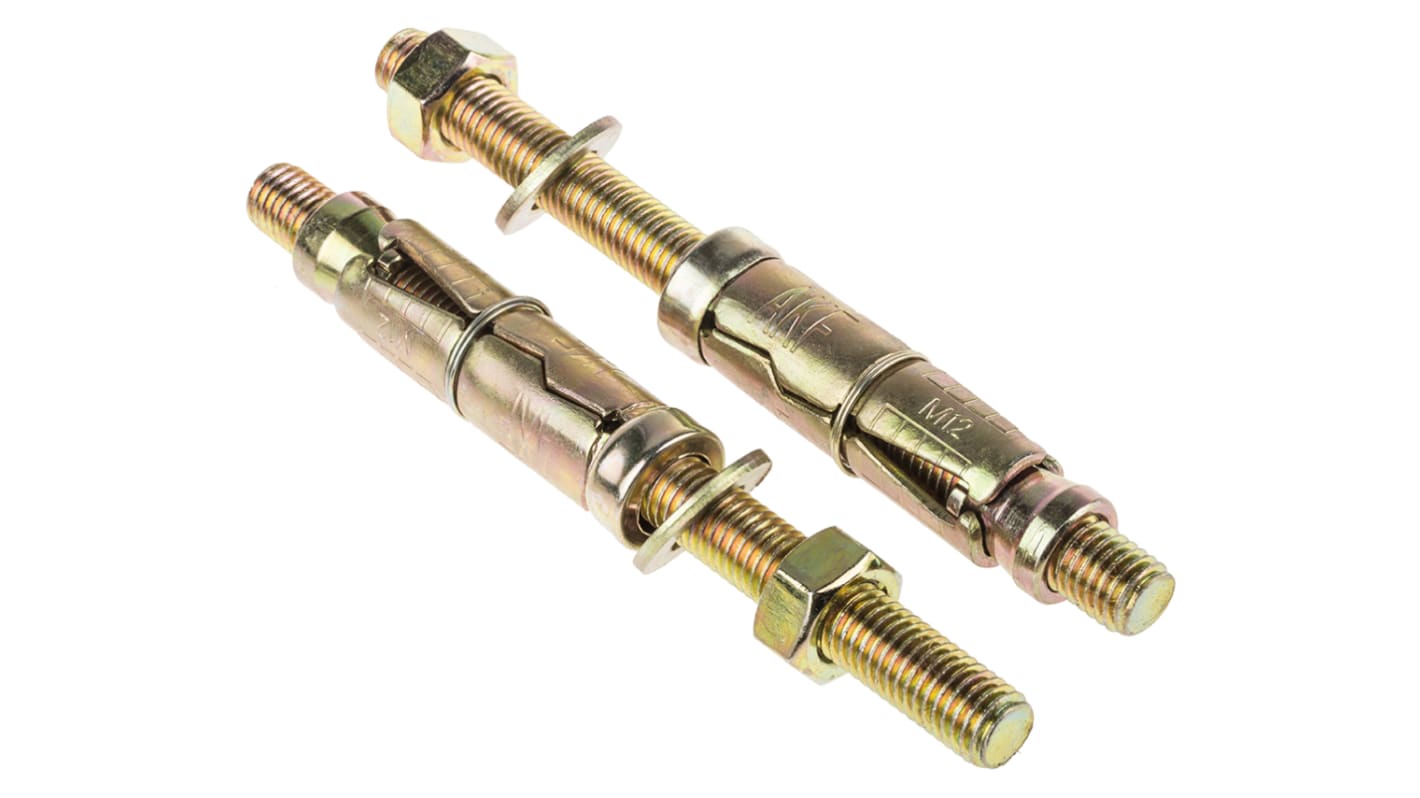 Kotwa z osłoną dł 75mm M12 Stal wysokowęglowa Ø 20mm RS PRO Kotwa rozporowa