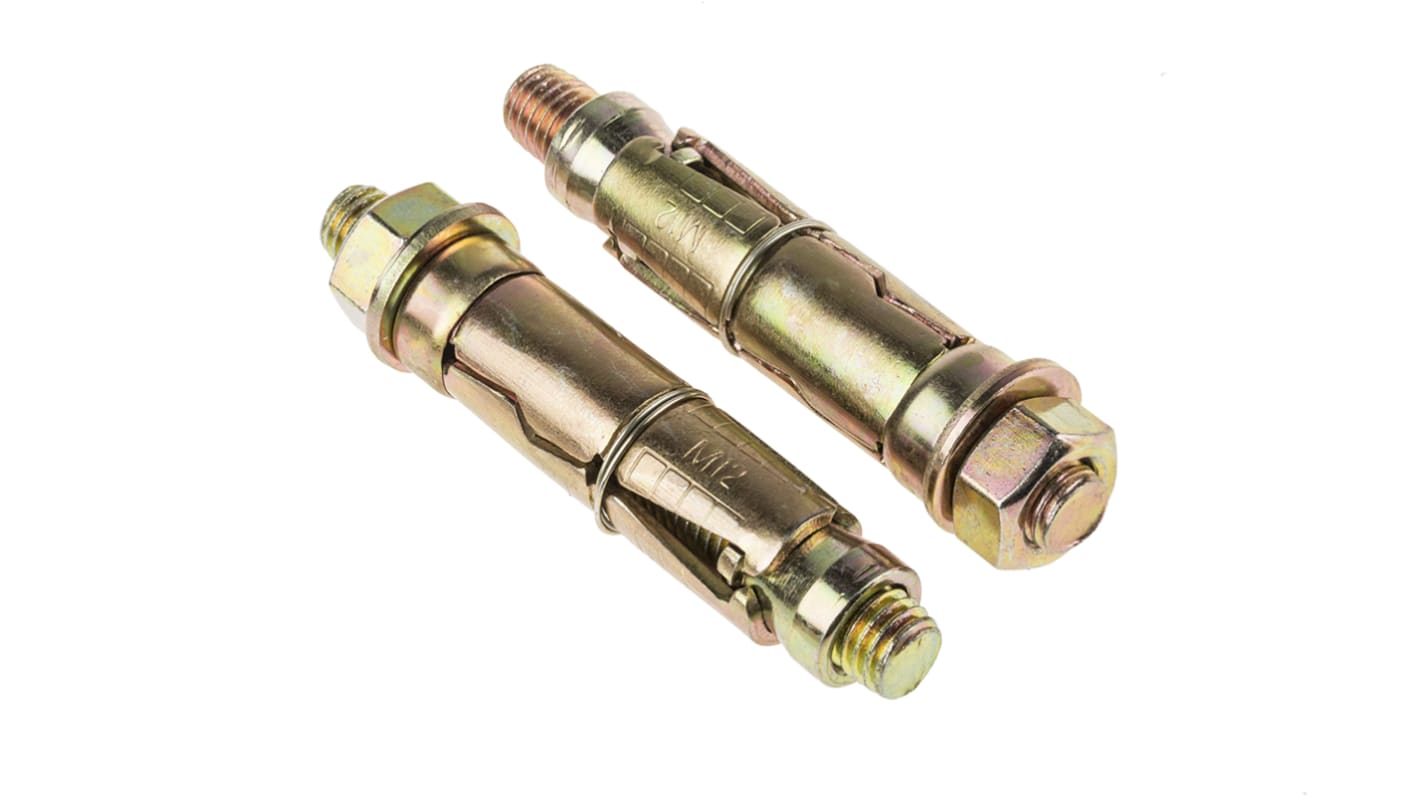 Kotwa z osłoną dł 75mm M12 Stal wysokowęglowa Ø 20mm RS PRO Kotwa rozporowa