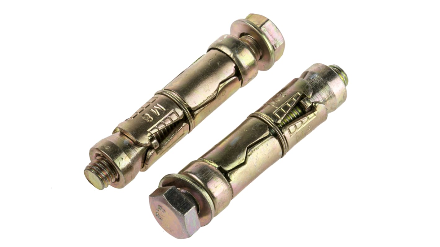 Kołek luźny zakotwiczony w osłonie dł 50mm M8 Stal wysokowęglowa Ø 14mm RS PRO Kotwa do betonu