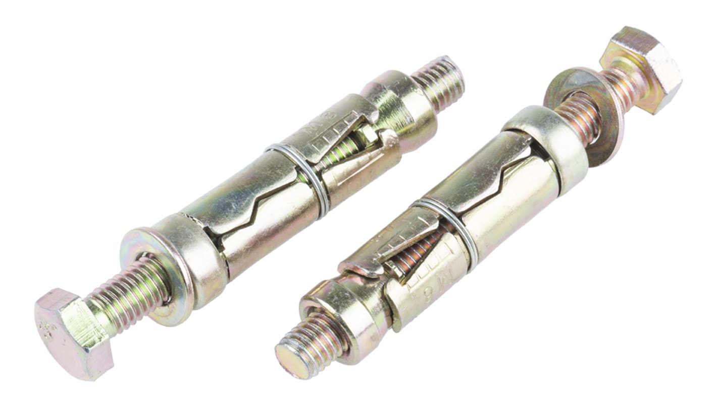 Kołek luźny zakotwiczony w osłonie dł 50mm M8 Stal wysokowęglowa Ø 14mm RS PRO Kotwa do betonu
