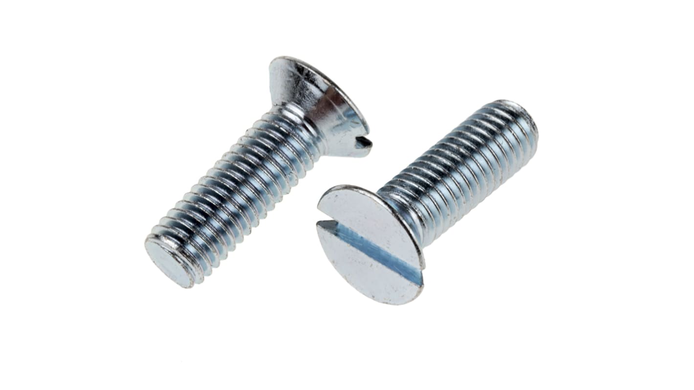 Śruby maszynowe M3.5 łeb z łbem stożkowym Stalowe długość 12.0mm skok 0.60mm
