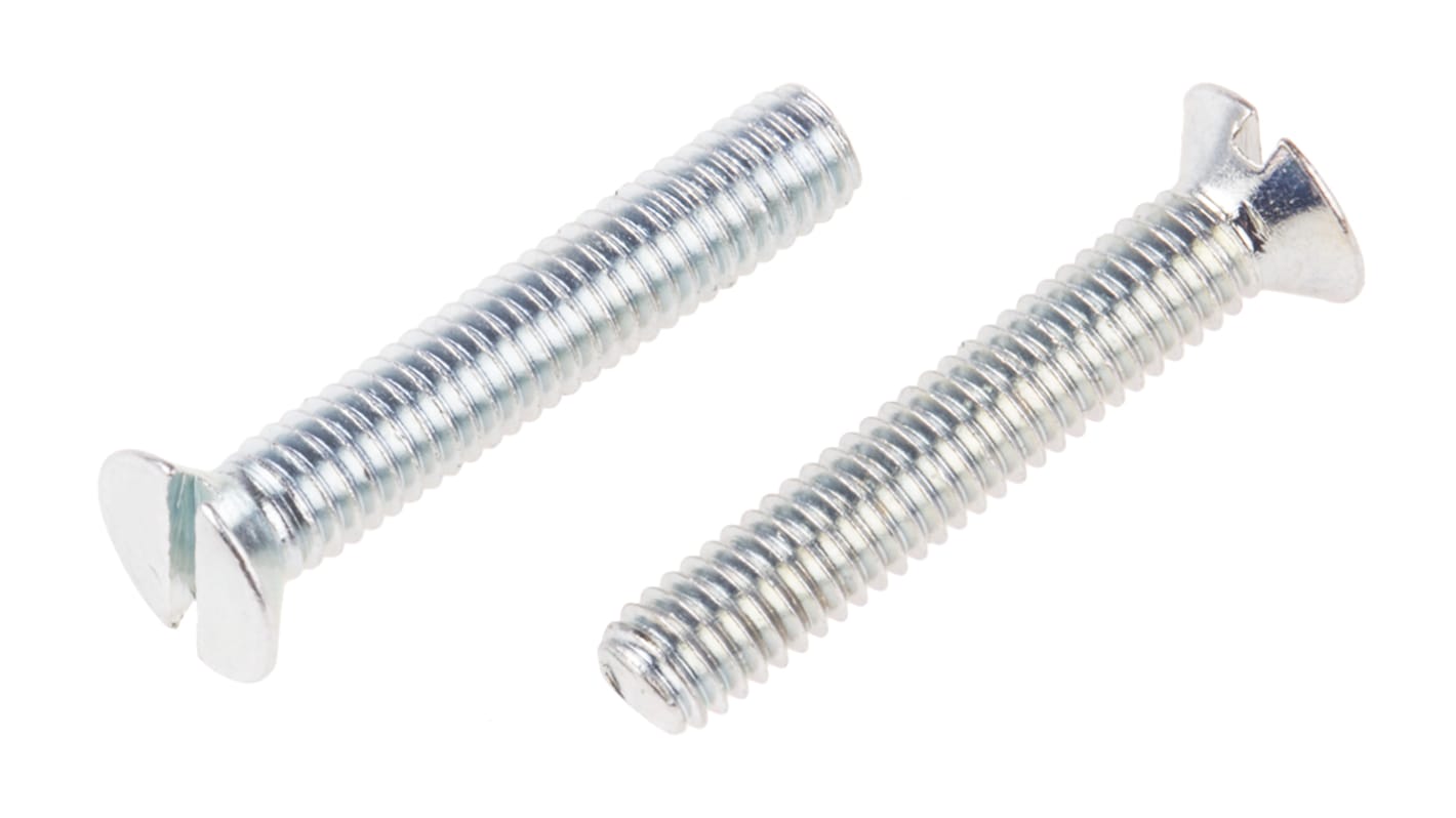 Śruba maszynowa M3.5 łeb z łbem stożkowym Stalowe długość 20.0mm skok 0.60mm