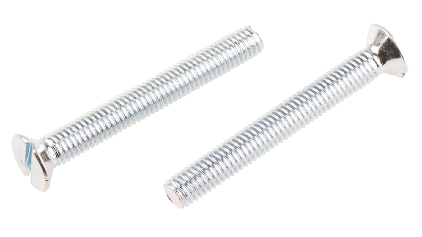 Śruby maszynowe M5 łeb z łbem stożkowym Stalowe długość 40.0mm skok 0.80mm