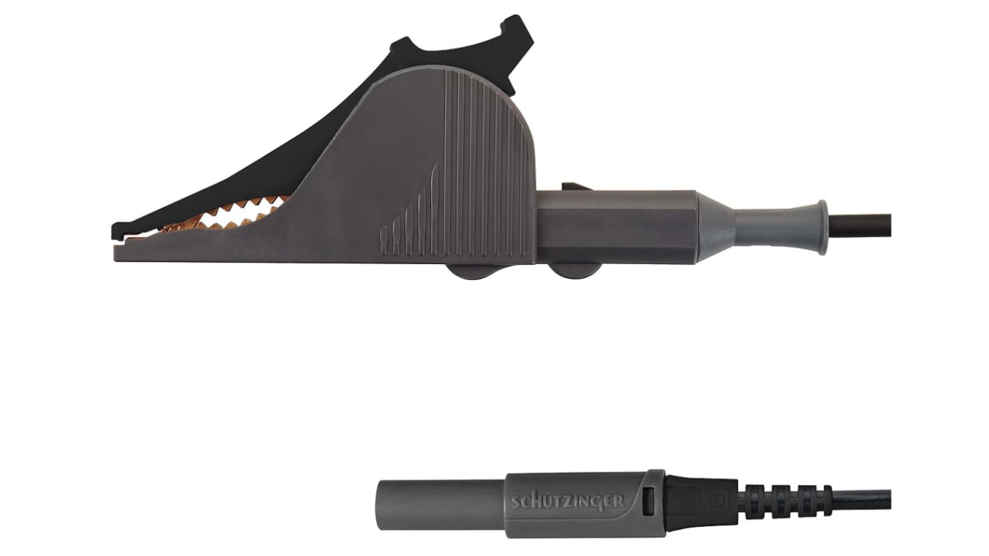 Schutzinger 开尔文夹, 开口17mm, 额定电压33 V ac, 70 V dc, 额定电流1A, PA 6.6绝缘, 镀金触点