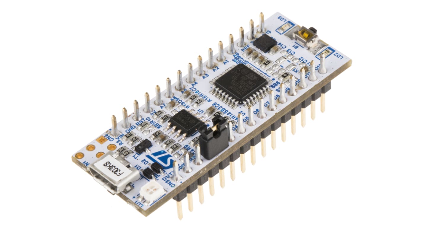 STMicroelectronics STM评估板, STM32F303K8T6处理器, ARM Cortex M4F内核, STM32 Nucleo-32