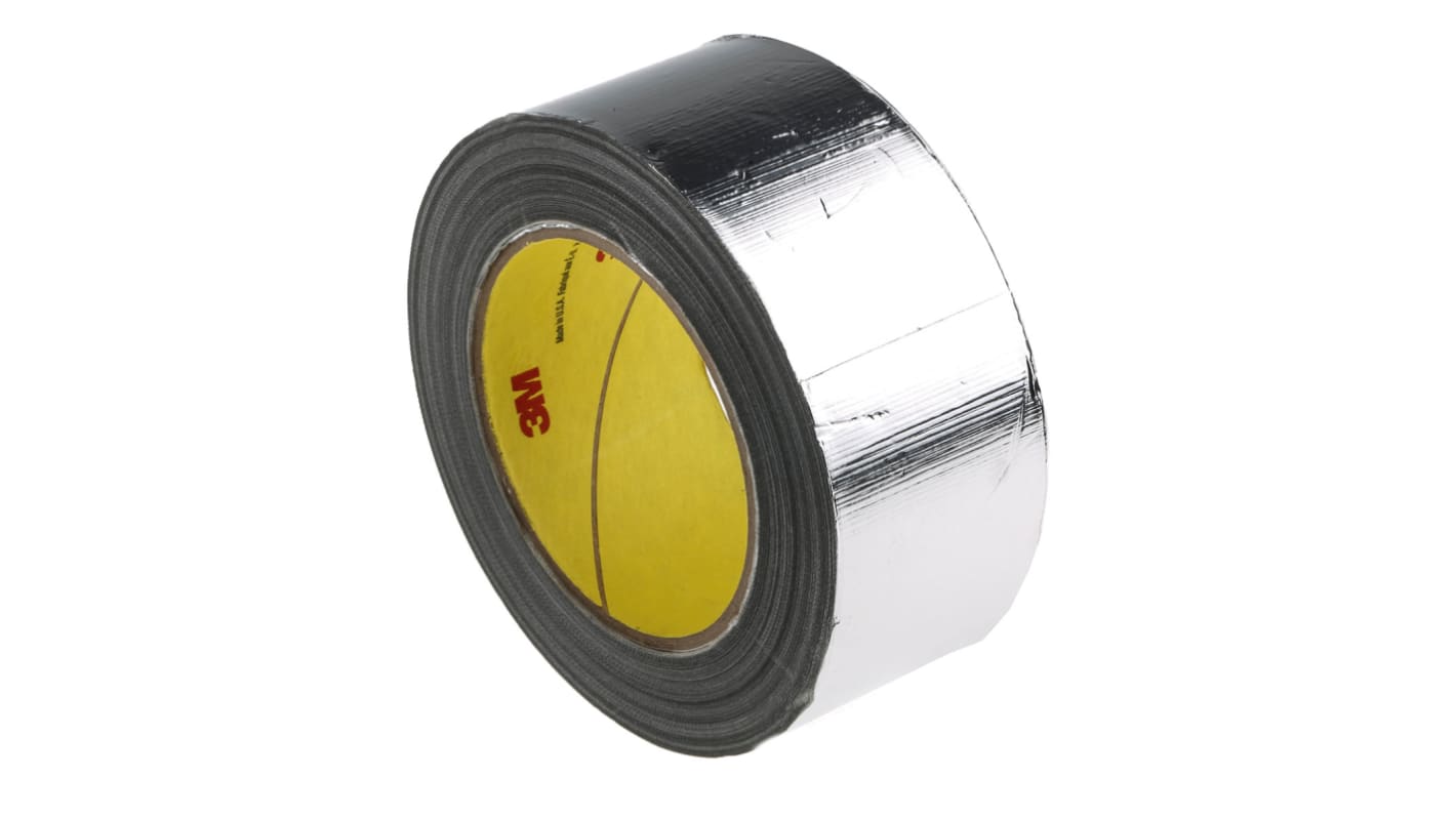 3M 铝带 金属胶带, 50mm宽 x 33m长, 0.19mm箔厚, 0.19mm总厚, 耐热+316°C, 363