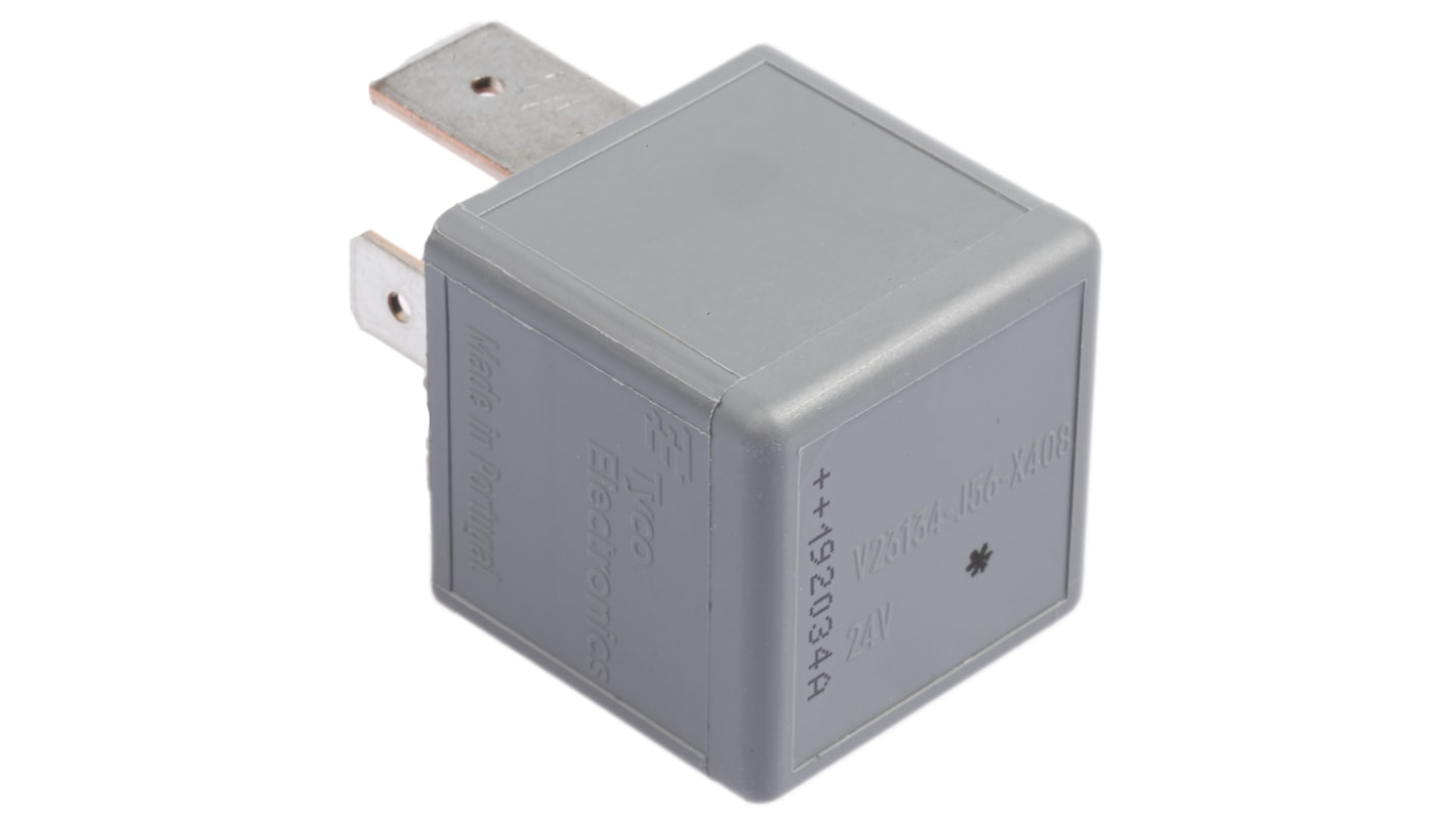 TE Connectivity Plug In Automotive Relay, 24V dc Coil Voltage, 70A Switching Current, SPST