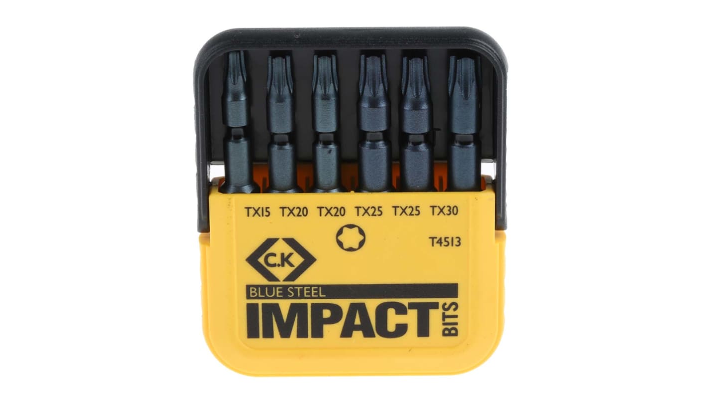 CK Impact Bit Set 6 Pieces, Torx