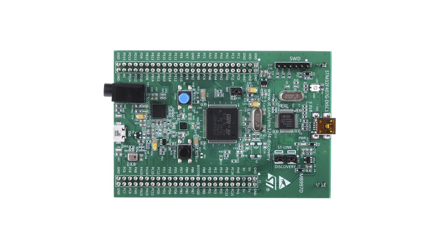 Kit de desarrollo Discovery de STMicroelectronics, con núcleo ARM Cortex M4F