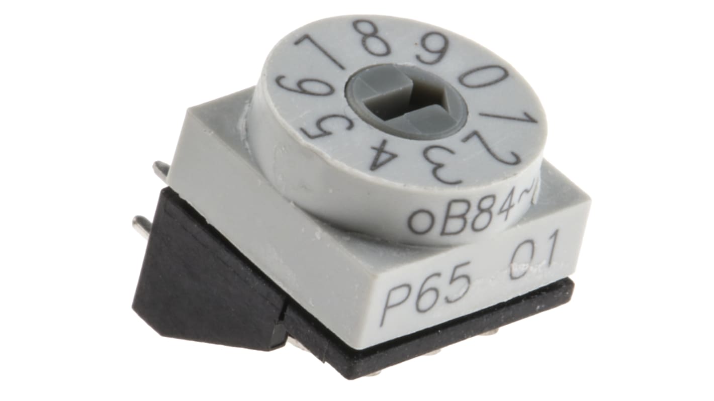 Hartmann 10 Way Through Hole DIP Switch, Slot Actuator