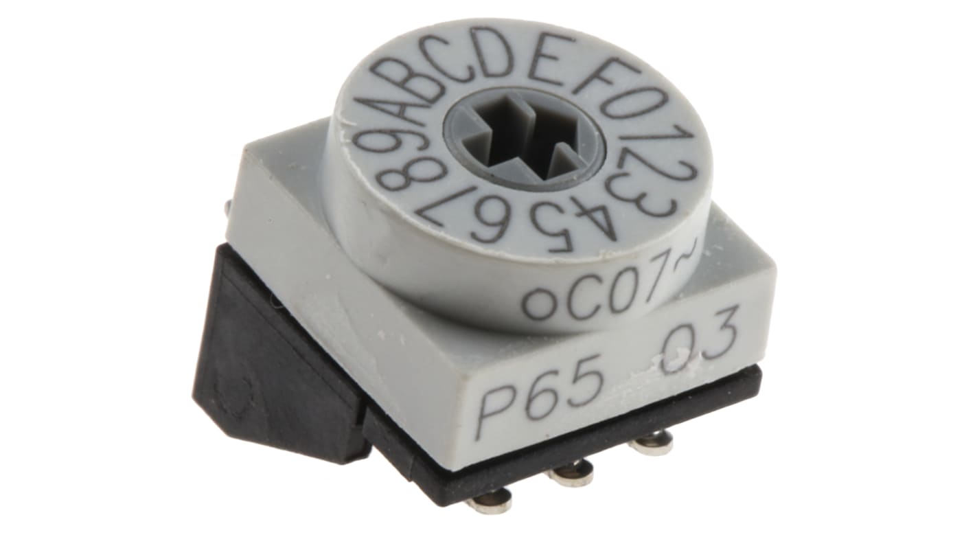 Hartmann 16 Way Through Hole DIP Switch, Slot Actuator