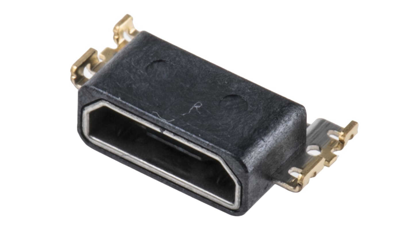 Hirose Right Angle, SMT, Socket Type B 2.0 USB Connector