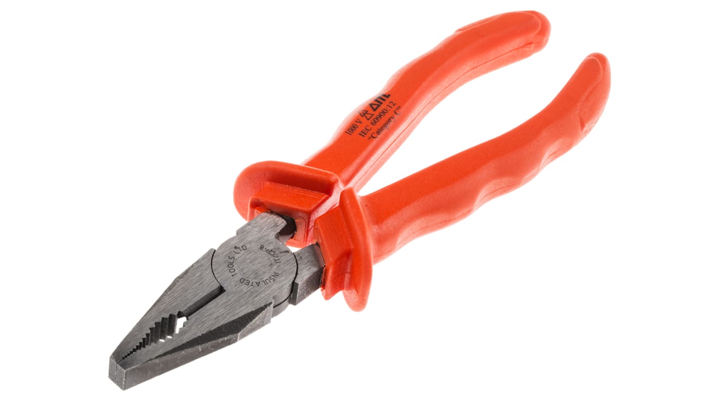 ITL Insulated Tools Ltd Combination Pliers, 240 mm Overall, Straight Tip, VDE/1000V